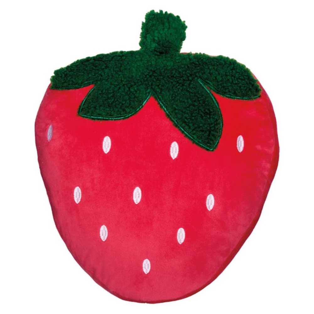 Kirkton House Large Strawberry Shaped Fruit Accent Decor Pillow